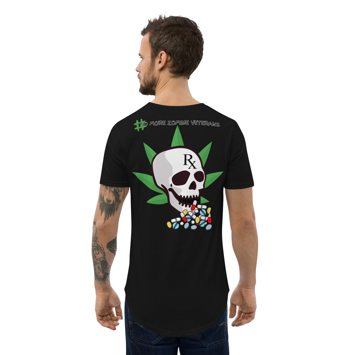 Men's Curved Hem Weeded Warrior T-Shirt