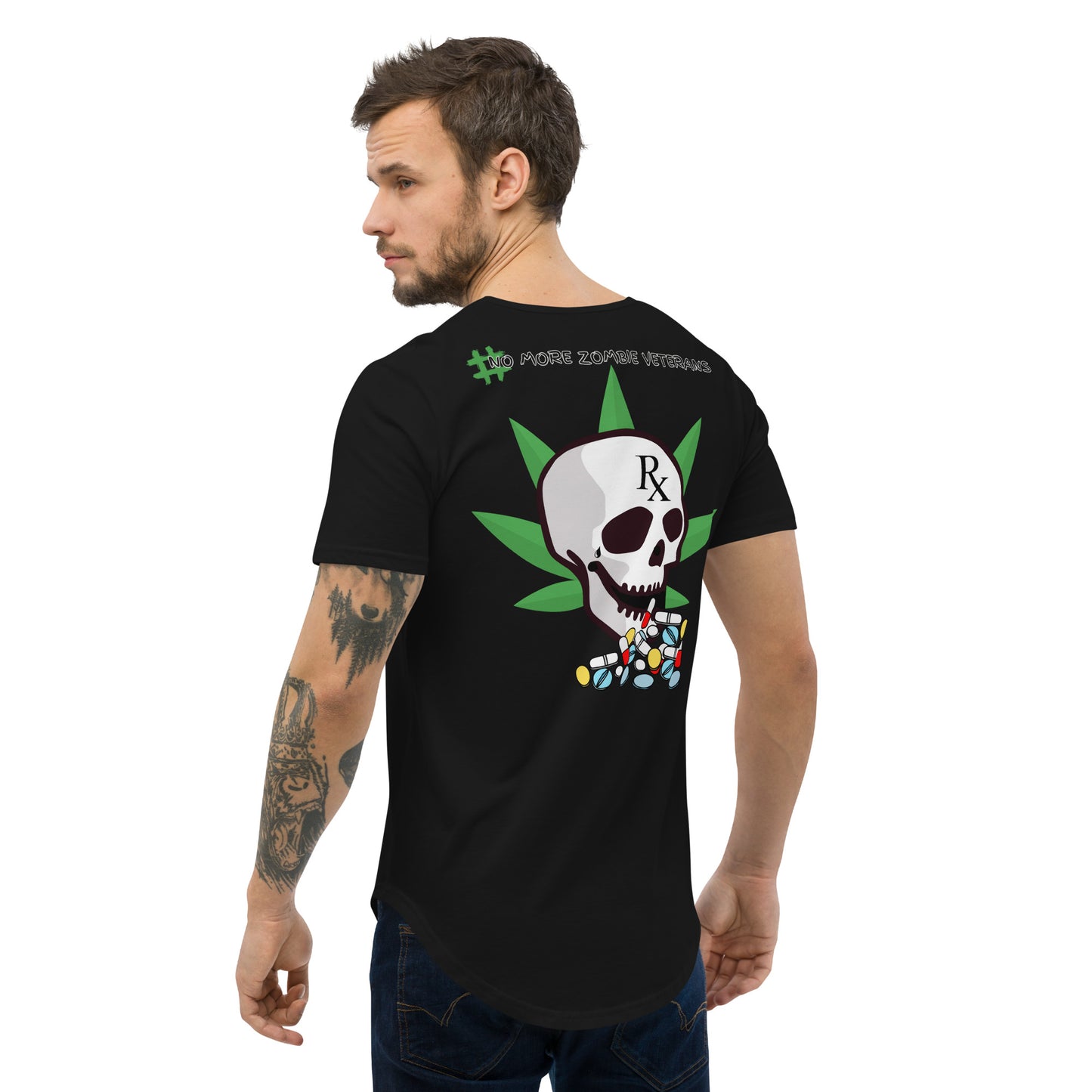 Men's Curved Hem Weeded Warrior T-Shirt