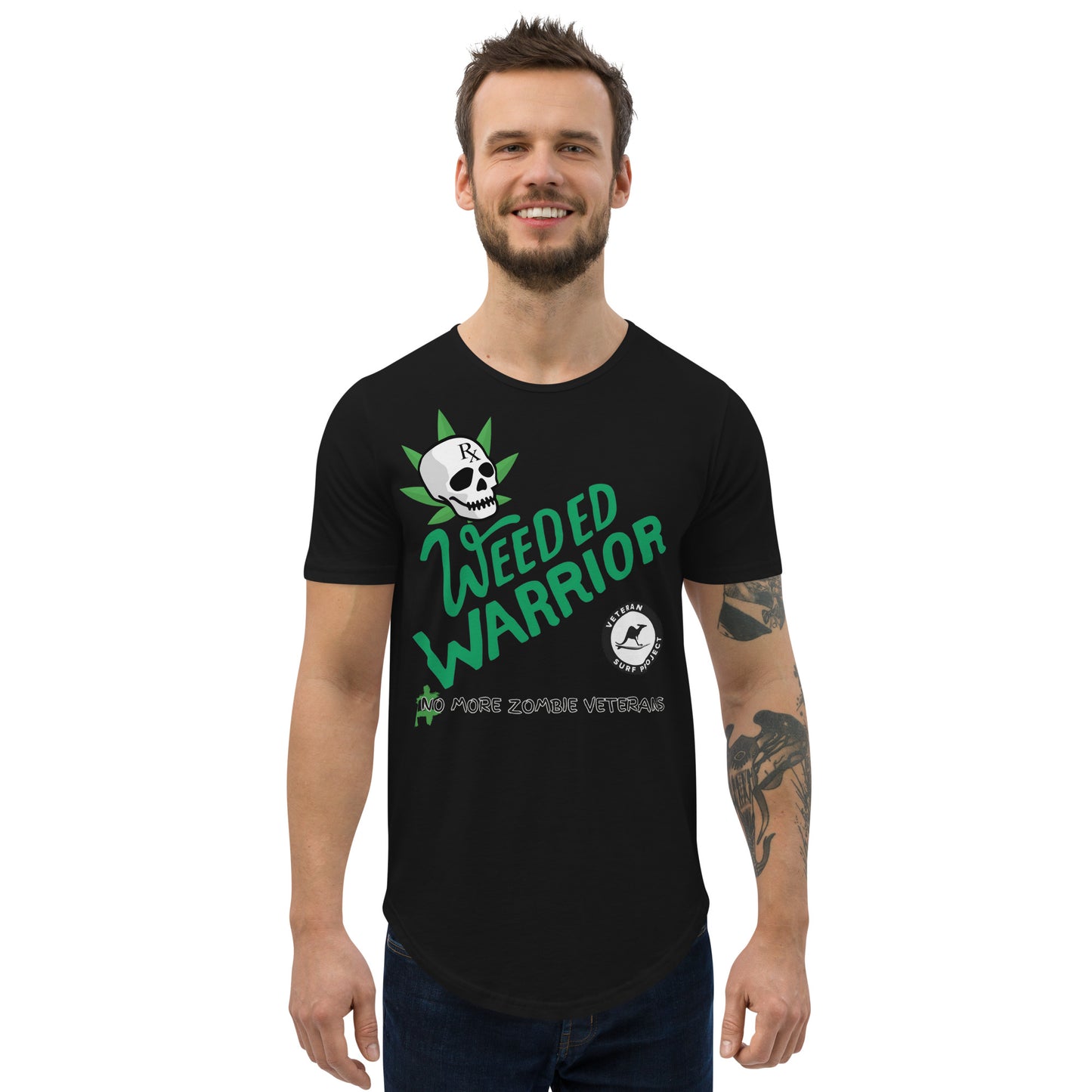Men's Curved Hem Weeded Warrior T-Shirt