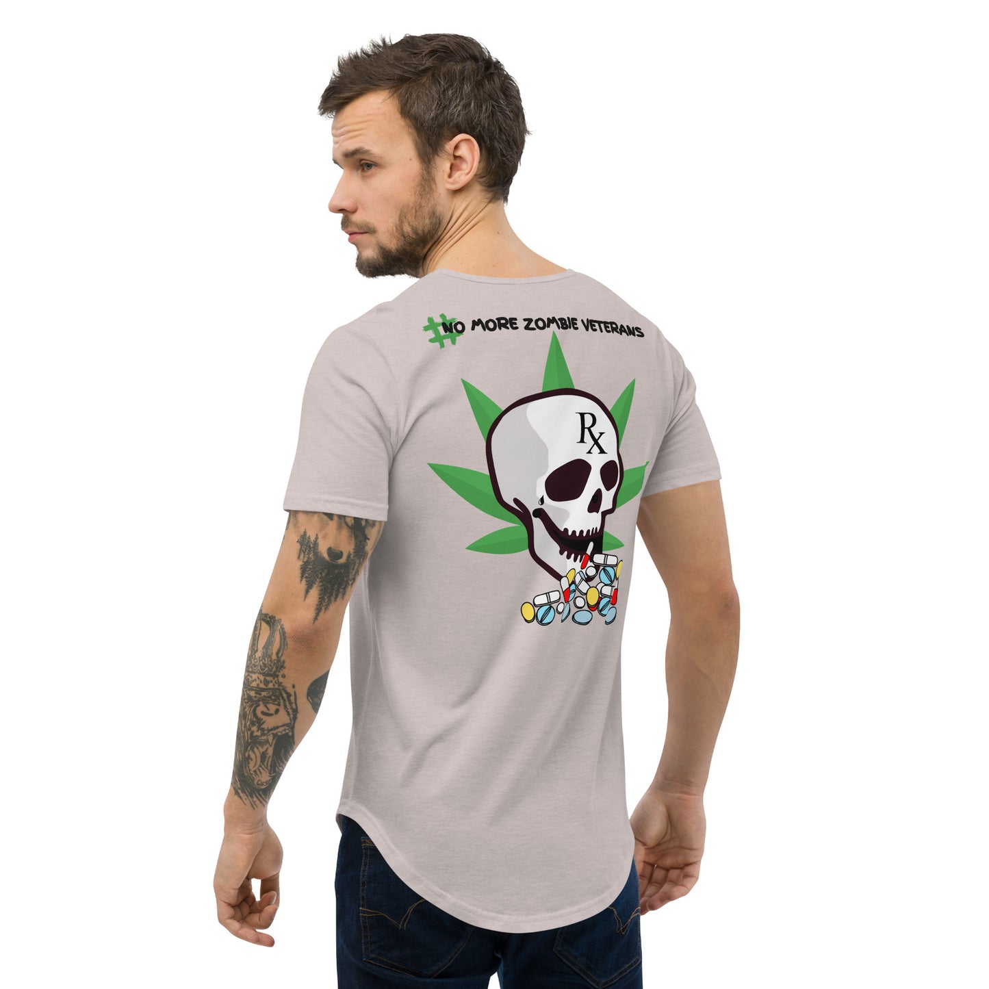Men's Curved Hem Weeded Warrior T-Shirt