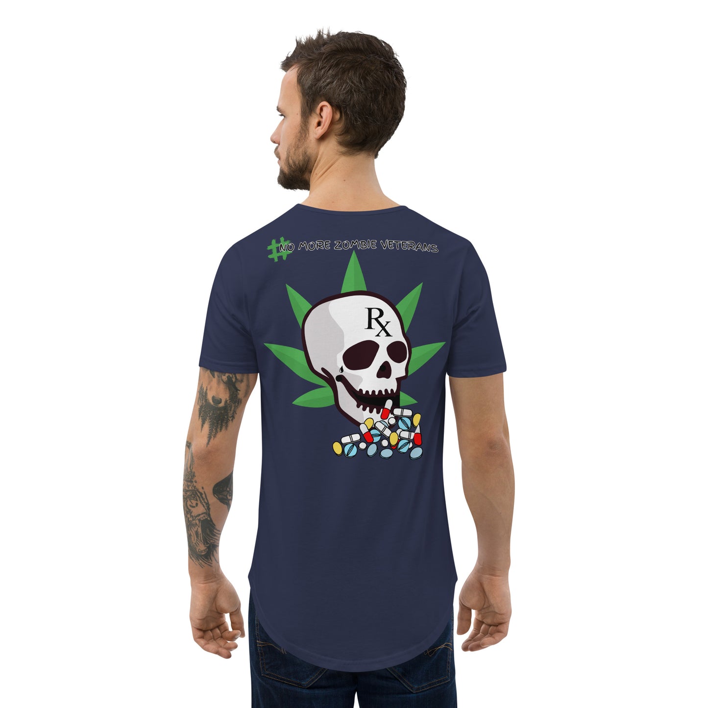 Men's Curved Hem Weeded Warrior T-Shirt
