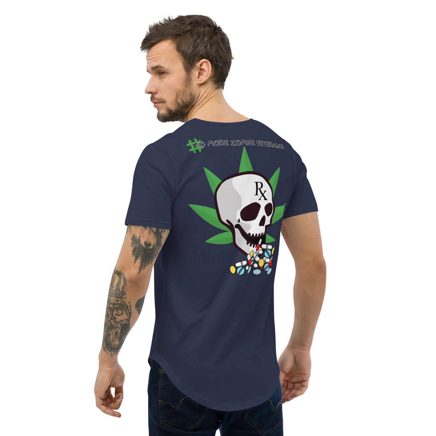 Men's Curved Hem Weeded Warrior T-Shirt