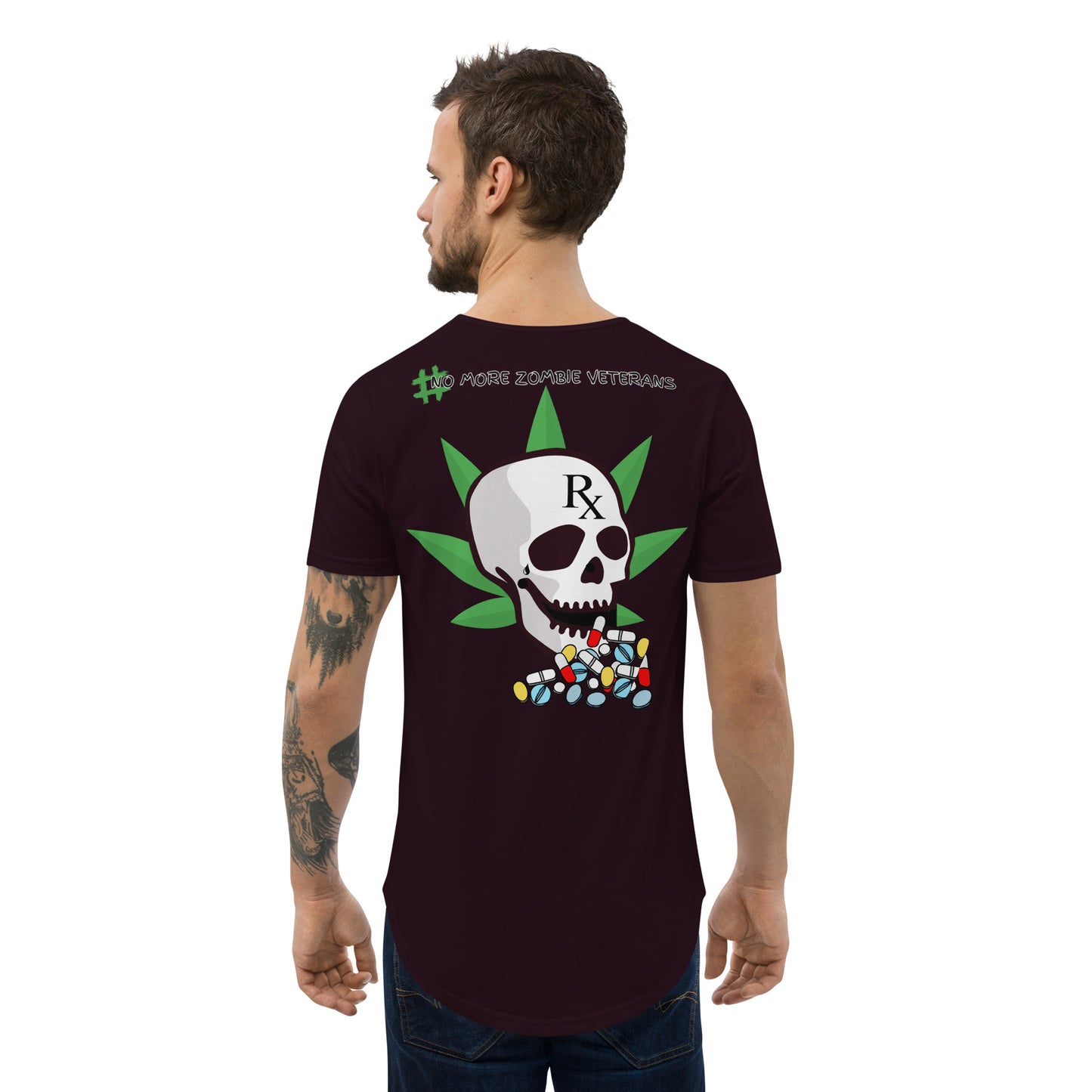 Men's Curved Hem Weeded Warrior T-Shirt