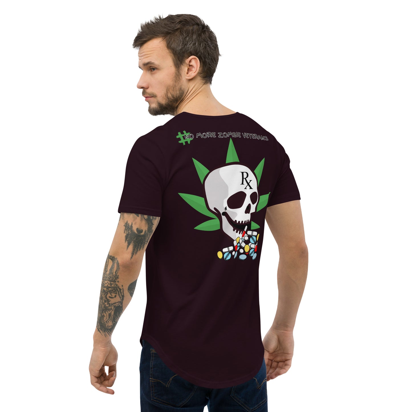 Men's Curved Hem Weeded Warrior T-Shirt