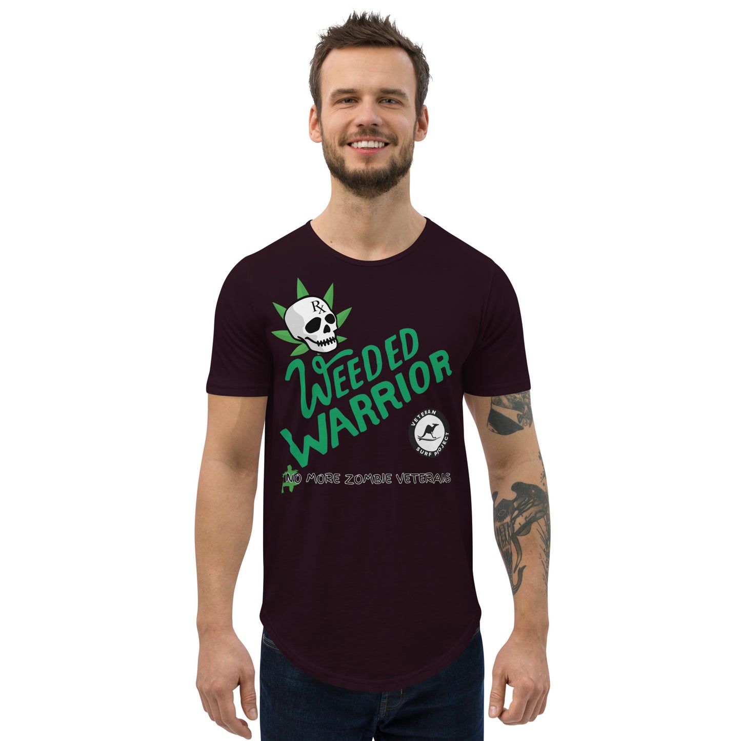 Men's Curved Hem Weeded Warrior T-Shirt